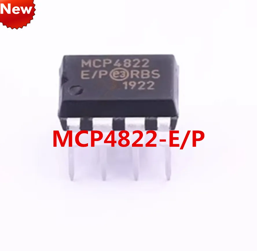 

New 5pcs MCP4822 MCP4822-E/P DIP8