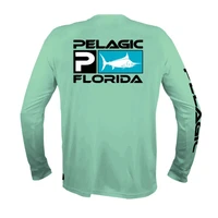 pelagic gear fishing clothing mens vented long sleeve uv protection sweatshirt breathable tops summer fishing shirts camisa