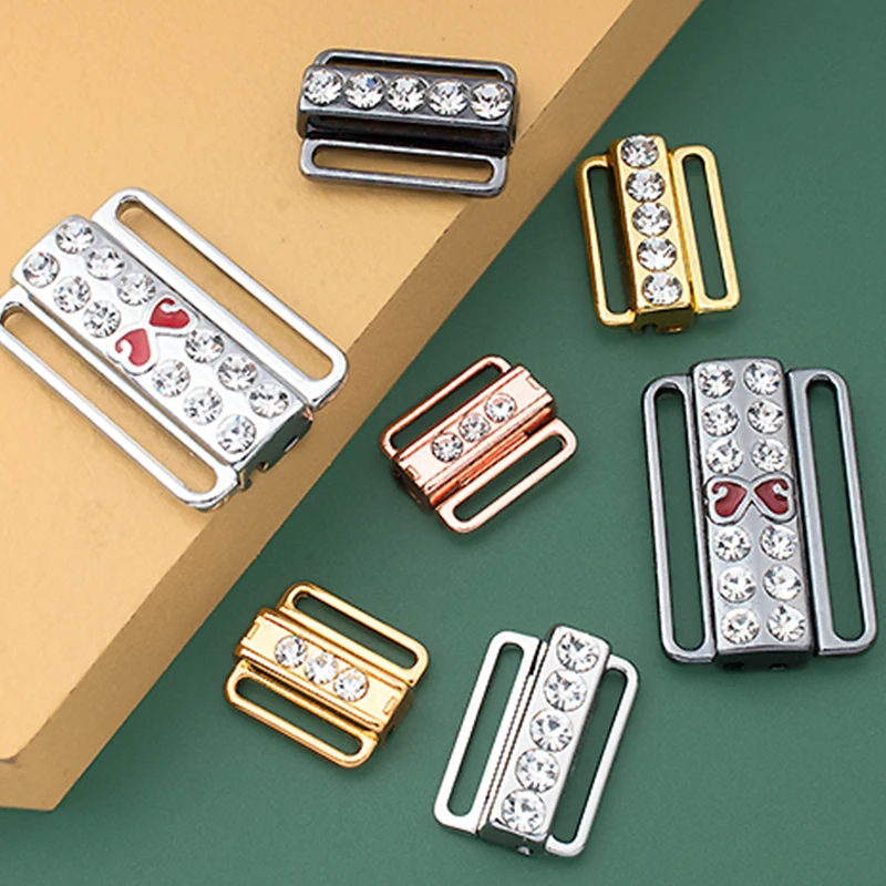 

2 шт., серебристые и золотистые пряжки для нижнего белья