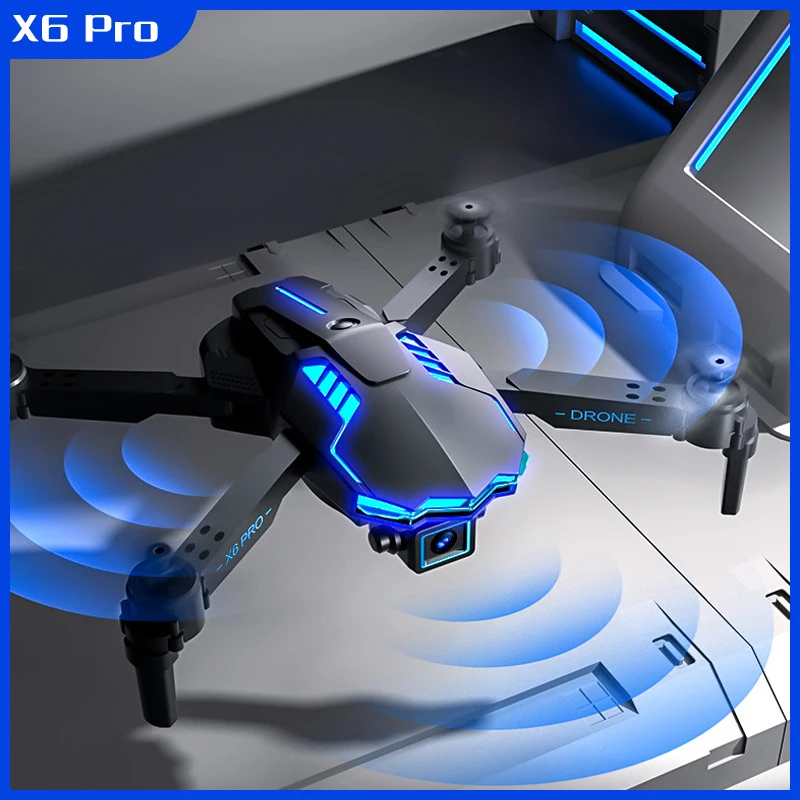 

X6 PRO Drone 4k HD Camera Three-Sided Obstacle Avoidance Air Pressure Fixed Height Professional Foldable Quadcopter Toys