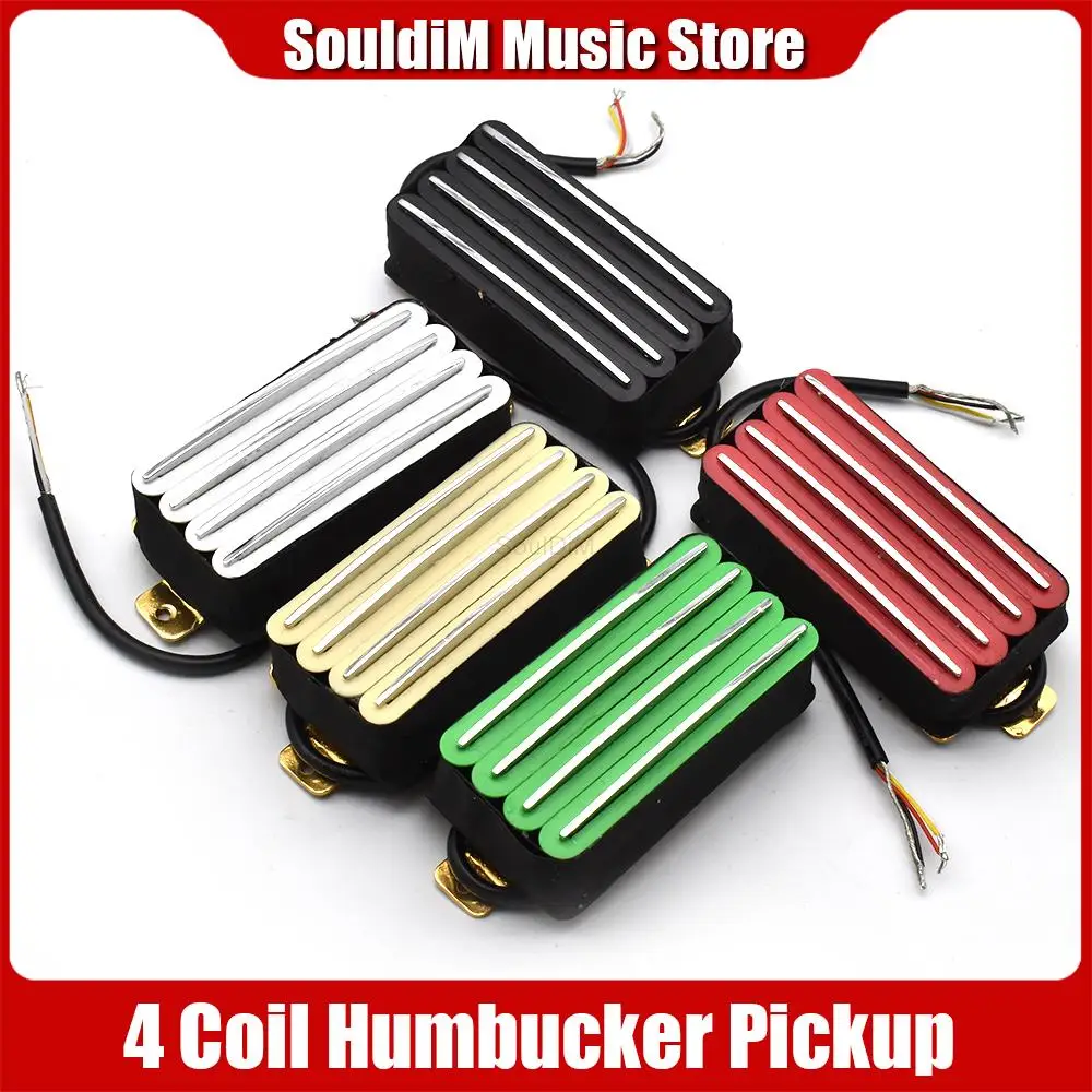 

Hot Rail 2-Dual Blade Electric Guitar High Output Track Type Four Coil Humbucker Pickup