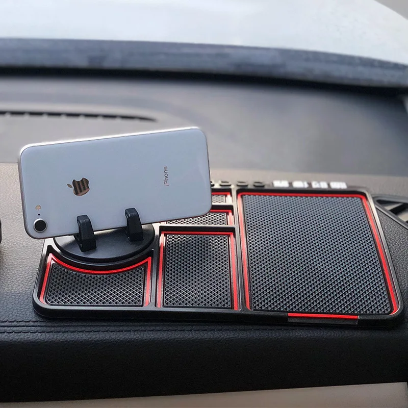 

1pcs Car Dashboard Anti-Slip Mats Mobile Phone Durable Wear Pads PVC Navigation Storage Cushion Automobile Interior Accessories