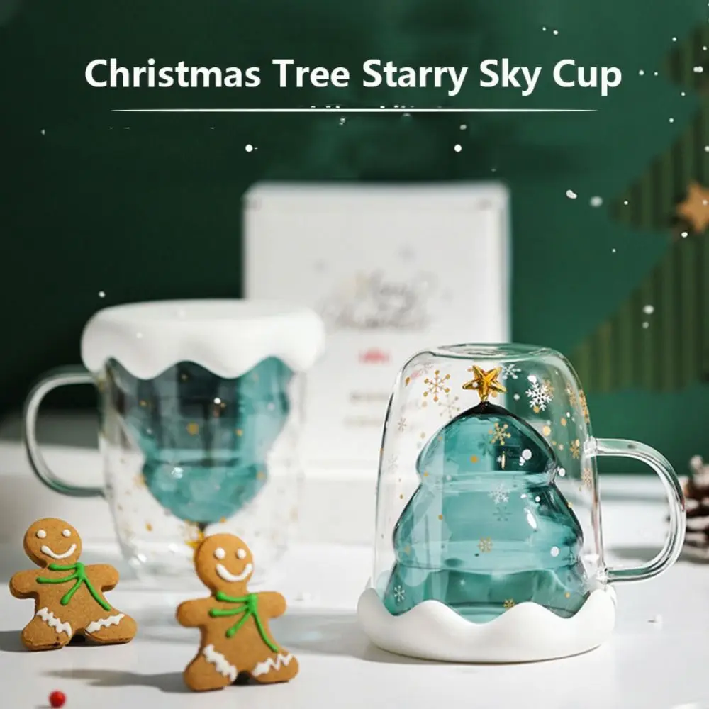 

High Borosilicate Glass Coffee Mug New 300ML Silicone Lid Borosilicate Glass Cup Double Layered Anti Scald Milk Mug Home