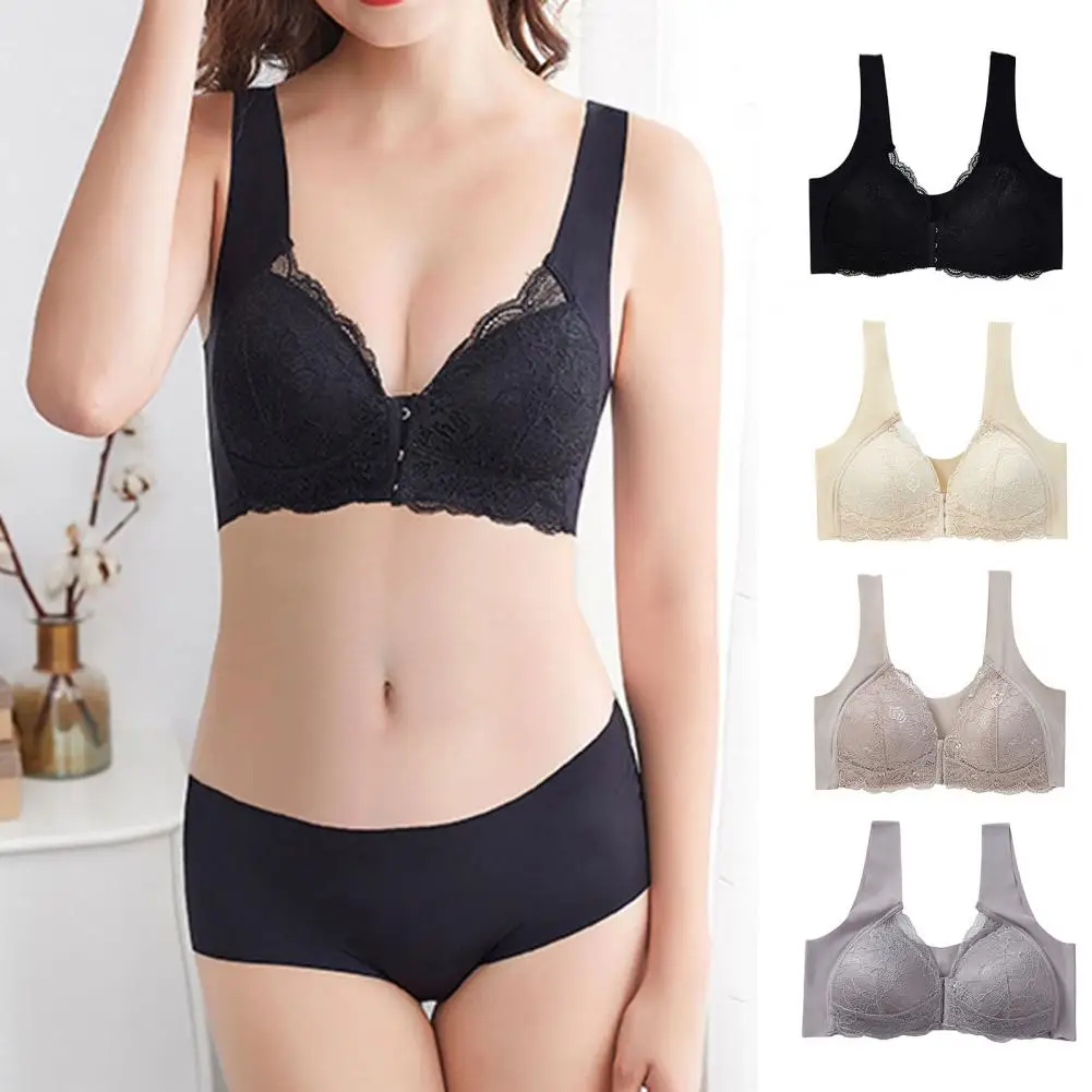 

Stylish Sleep Bra Solid Color Women Bra All Match U Shape Lady Bralette Fitted Strap