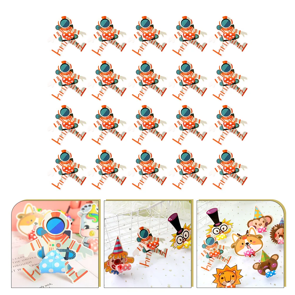 

20pcs Space Party Blowers Astronaut Paper Whistle Blowouts Horns Whistle