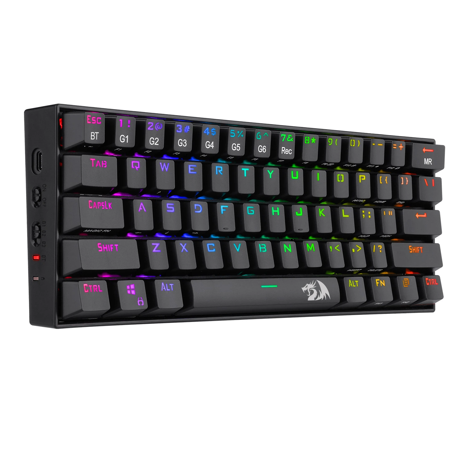 

The best-selling K530 RGB backlit 61-key Wireless Dual-Mode BT Gaming Mechanical Keyboard for Notebook PC Mobile.