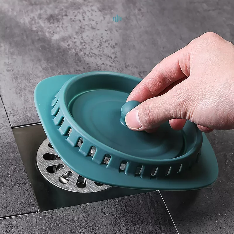 

Silicone Floor Drain Hair Stoppers Catchers Sink Drain Filter Bathroom Shower Anti-odor Floor Drain Kitchen Bathroom Accessories