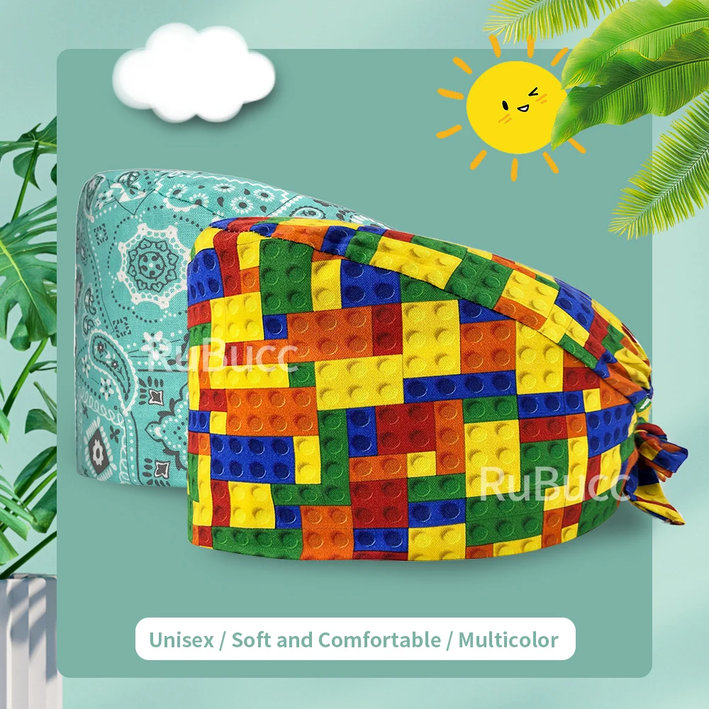 

Dentistry Doctor Work Hats Pet Hospital Nurse Caps for Men Adjustable Pharmacy Scrubs Lab Spa Doctor Medical Surgical Cap Unisex