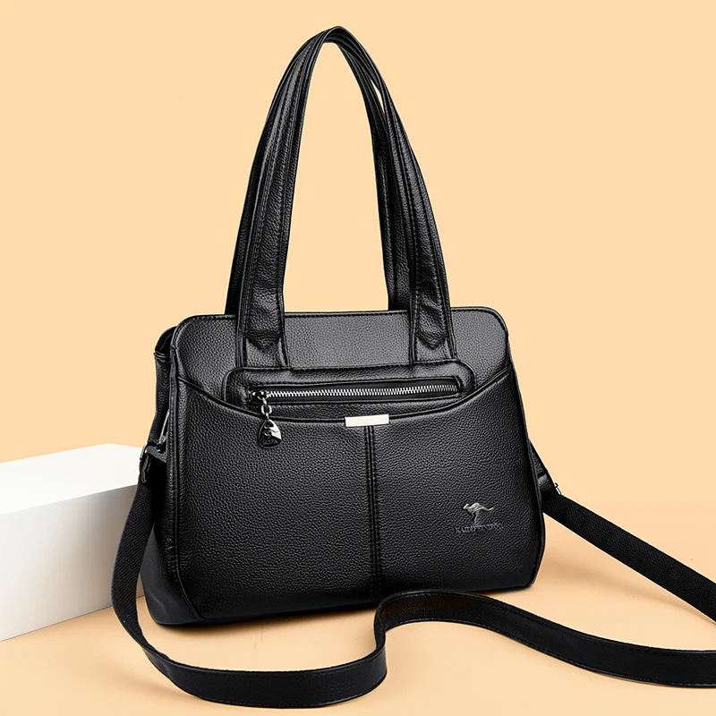 Высококачественная женская сумка через плечо из мягкой кожи дизайнерские