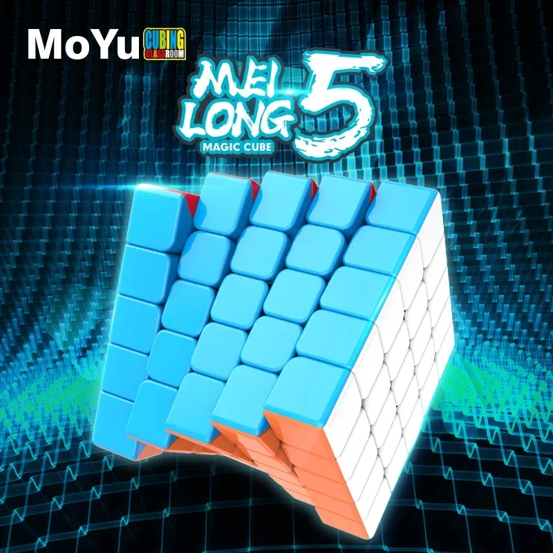Moyu Meilong 5x5 Magic Cube Fast Puzzle пластиковая игрушка для решения детей от 3 лет