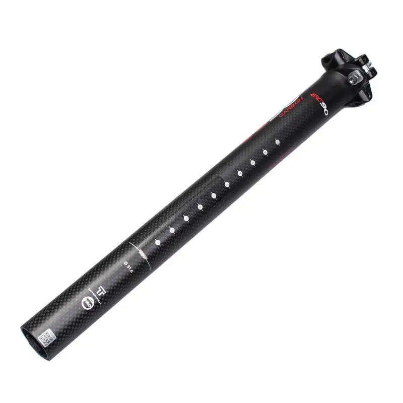 2022 New EC90 Carbon Fiber Bicycle Seatpost MTB/Road Bike Seat Post 27.2/30.8/31.6*350/400mm Cycling Seatposts