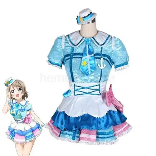 Женский костюм для косплея Love Live Sunshine Aqours OP1 с 9 персонажами из м/ф таками Чика