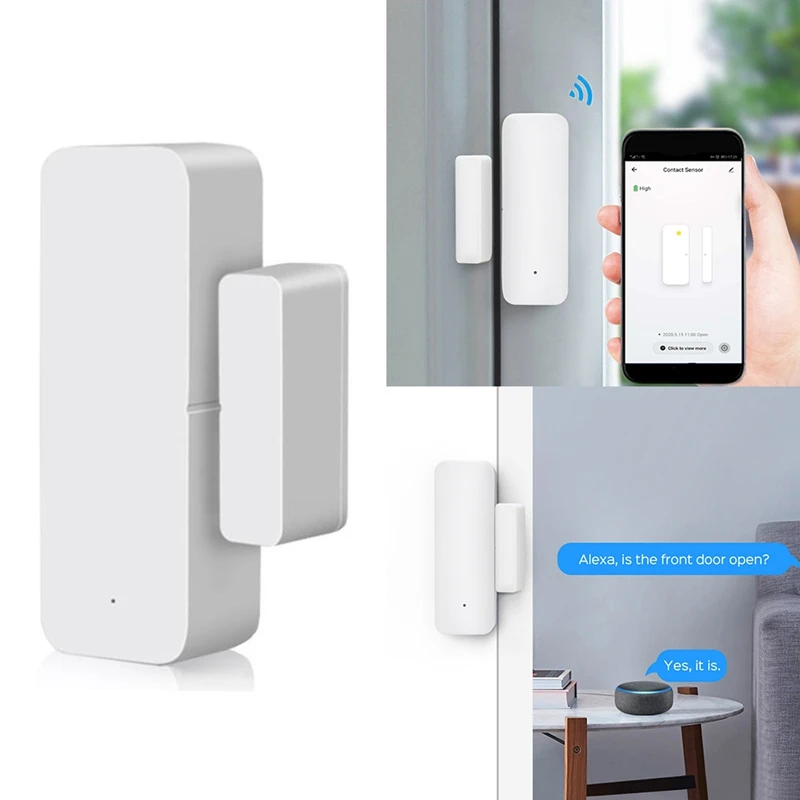 

HFES Tuya Smart Wifi Door Sensor Door Open / Closed Detectors Works With Tuya/ Smart Wifi App For Alexa Google Home