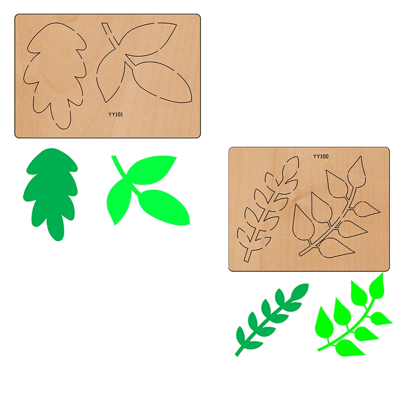 

YY100 Cutting Dies Wood and Leaf Die Cut Dies, Various Sizes, Novelty cutting dies scrapbooking dies scrapbookin stencil