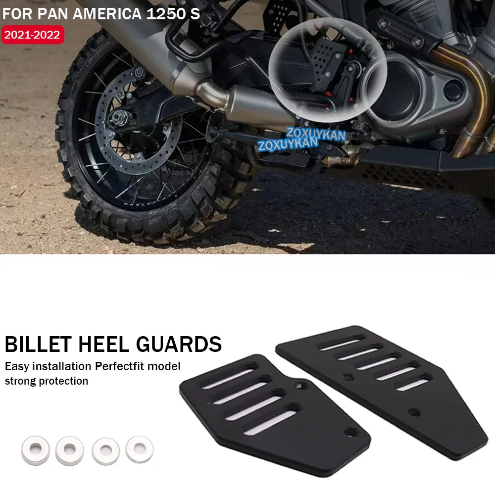 

2021 New Motorcycle Accessories Billet Heel Guards FOR PAN AMERICA 1250 S PA1250S PANAMERICA1250 2021 2022
