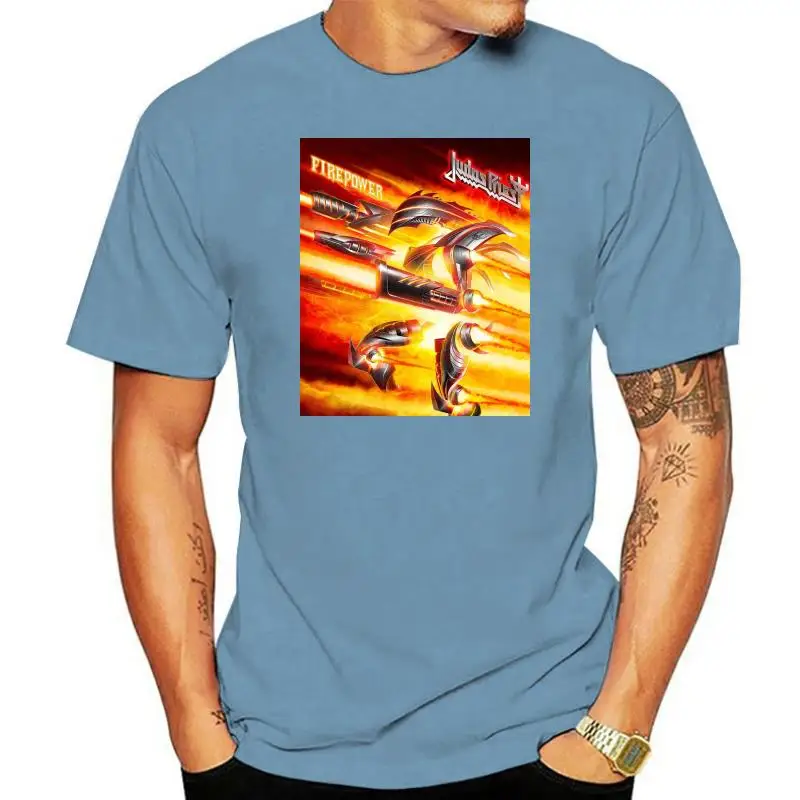 

Judas Priest Firepower Rob Halford Heavy Metal Tee T-Shirt Mens
