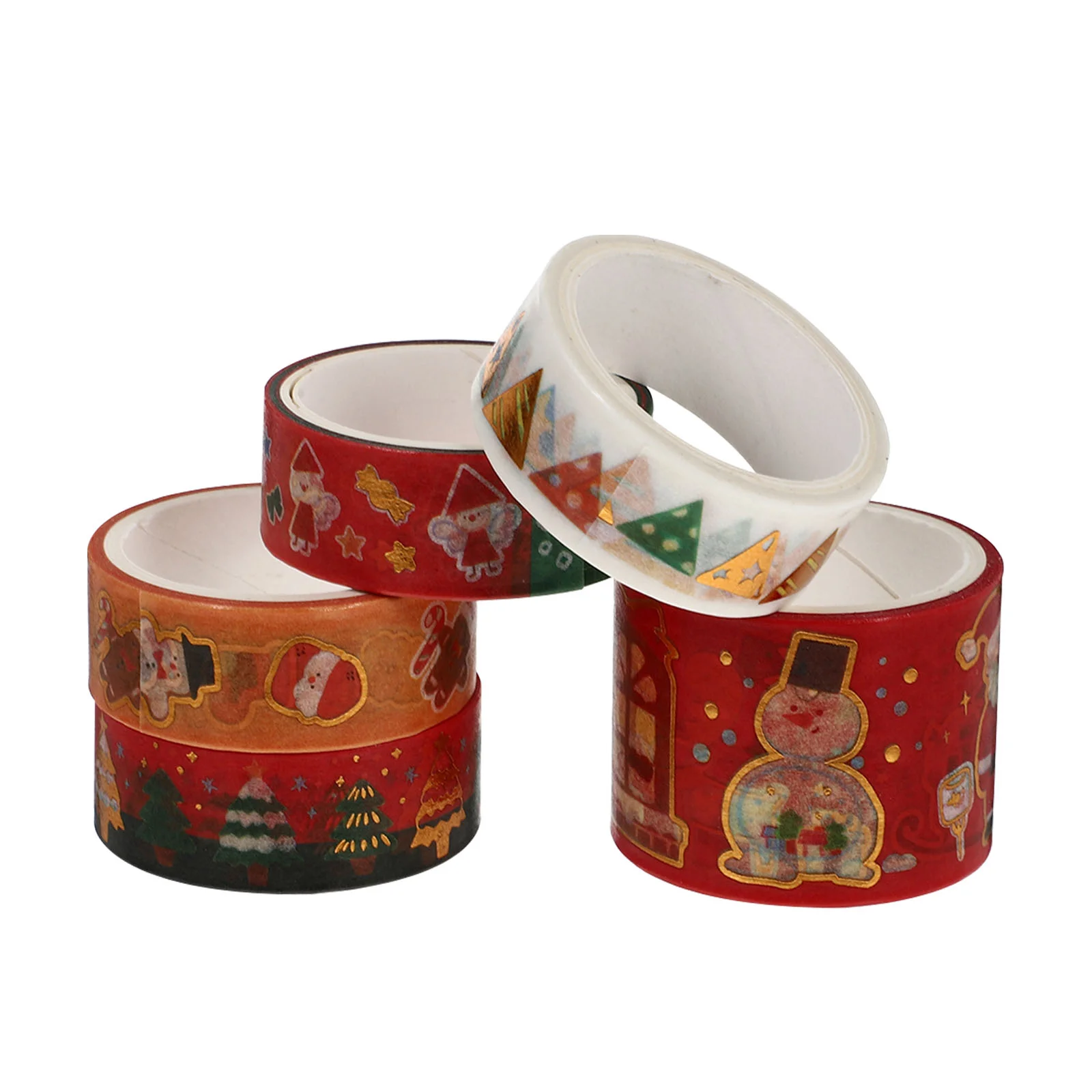 

Tape Washi Christmas Party Decoration Decorative Gift Paper Tapes Cartoon Kids Craft Wide Holiday Gifts Favors Santa Diary