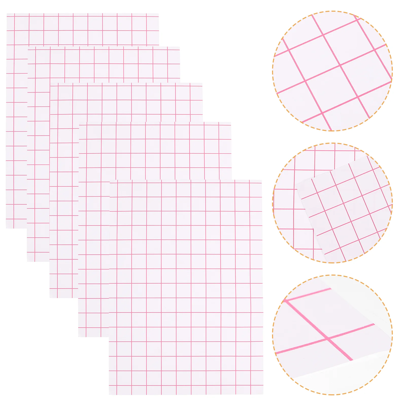 

5 Pcs DIY Craft Transfer Paper Heat Patch Special Class Home Making Tool T-shirts Clothes Film Thermal Crafts Clothing