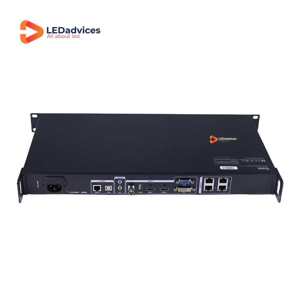 Светодиодный видеоконтроллер X4m Colorlight 1920*1080 2 6 миллиона пикселей 4*1G Ethernet OSD Пульт