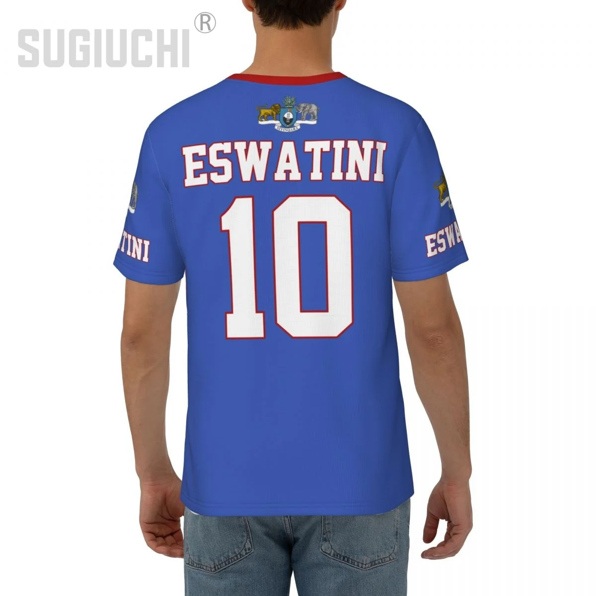 Футболка унисекс нации футболки с флагом Эсватани трикотаж для мужчин и женщин