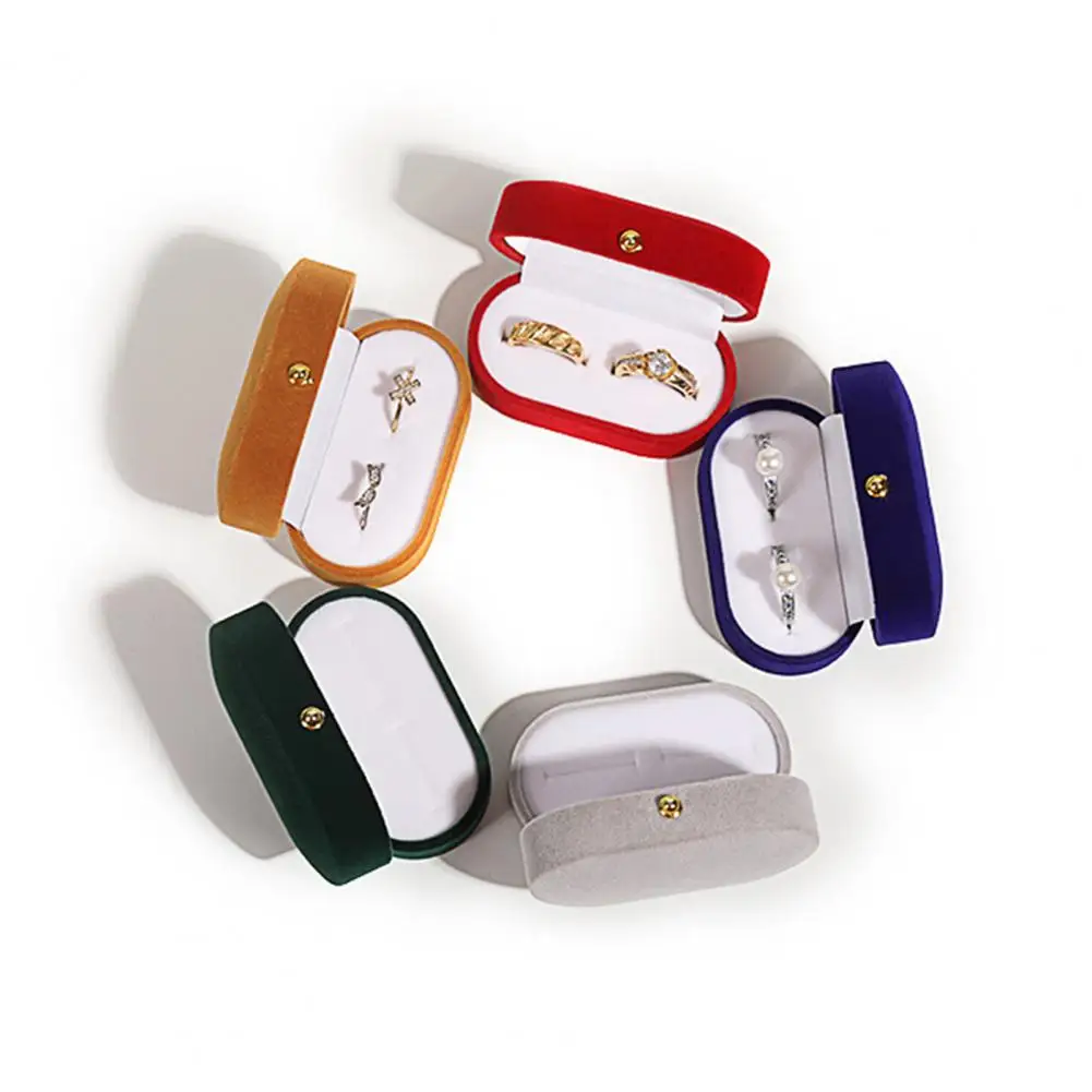 

Packaging Luxury Marriage Single Double Ring Earring Gift Box for Wedding