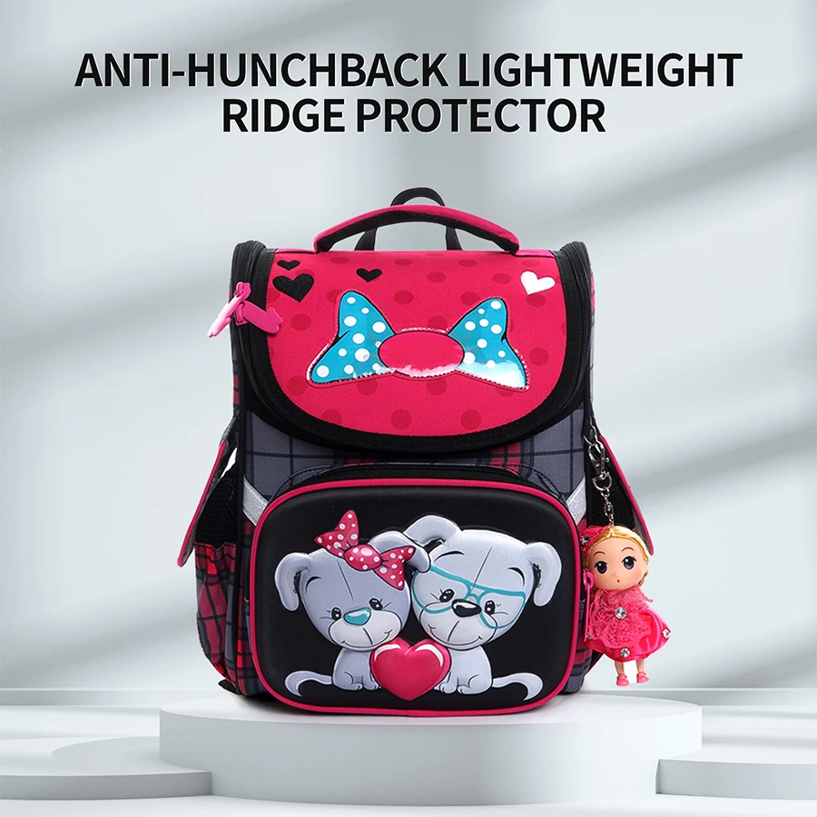 Kids Brand Grade 1-3 Beautiful 3D Cartoon School Bags for Children Orthopedic W-2007 Backpack Fashion Schoolbag Mochila Infantil