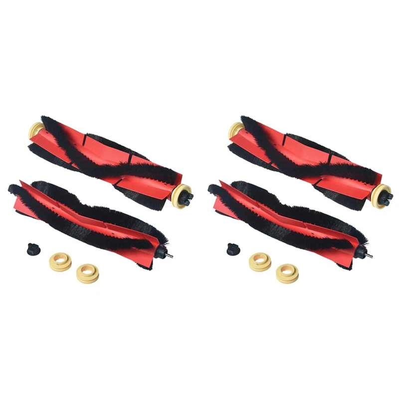 

4 Pack Replacement Parts Main Brushes For Roborock - S6,S5, S5 Max,Easy Clean Detachable Brush Accessories