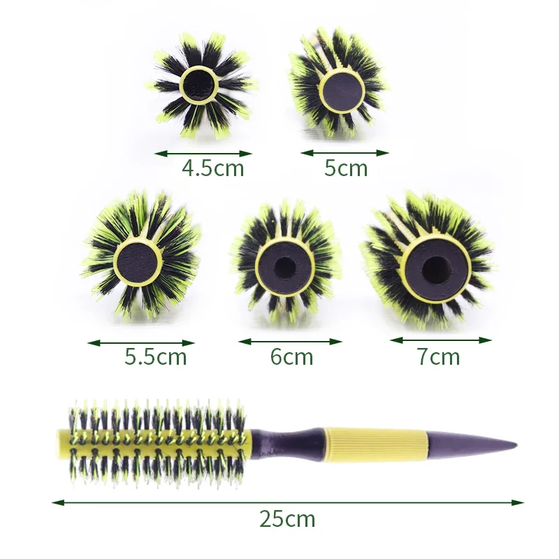 Профессиональные деревянные гребни для завивки волос BOOMSLIFE круглая баррель