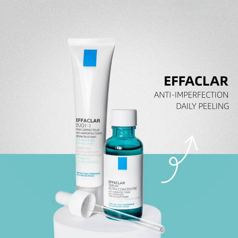 

2PCS Effaclar Facial Serum/Lotion Set Acne Treatment Gel Anti-Blemish Daily Peeling Serum Anti-Acne Marks For Acne-Pone Skin