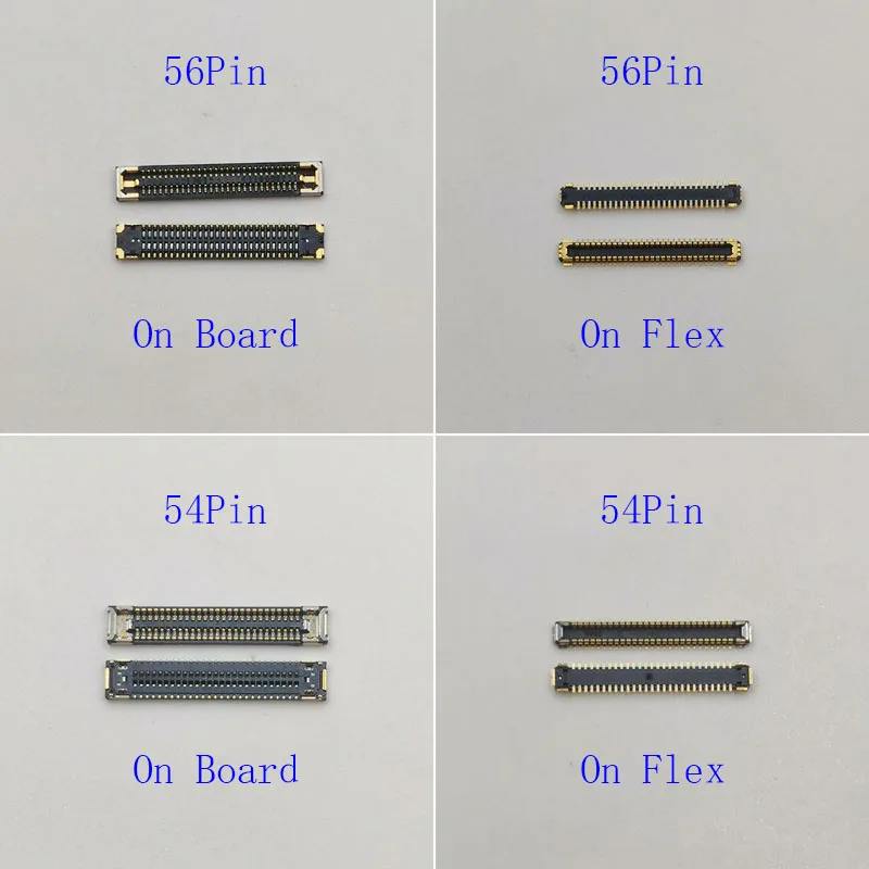 Фото 2-10 шт. 56 54-контактный ЖК-экран для Samsung Note20 Ultra/Note 20/S20 Plus/S20U/Fold 2 USB-разъем для зарядки FPC на плате №1