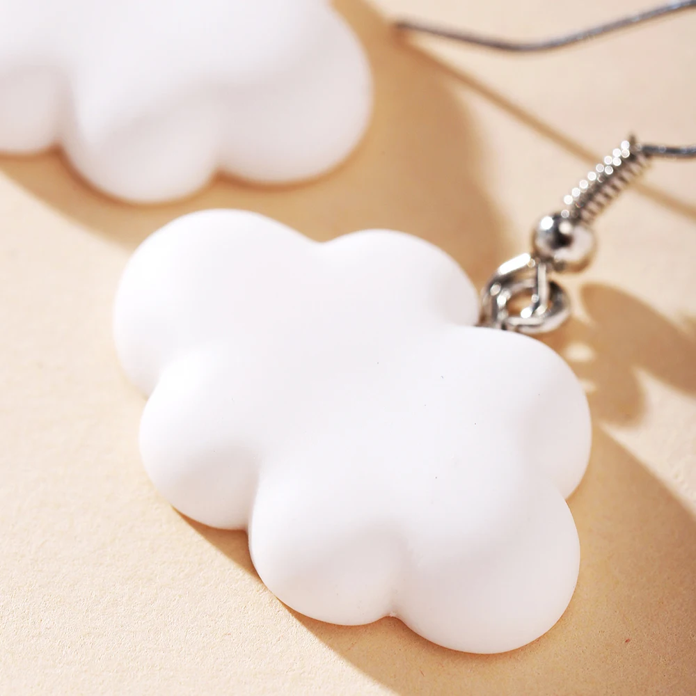 

PTQASP Cute White Cloud Stud Earrings Delicate Clouds for Women Girls Ear Jewelry Gift Wholesale Gifts