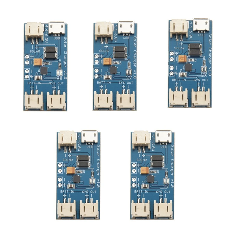 5X Mini Solar Lipo зарядное устройство CN3065 литиевая батарея Модуль платы зарядного