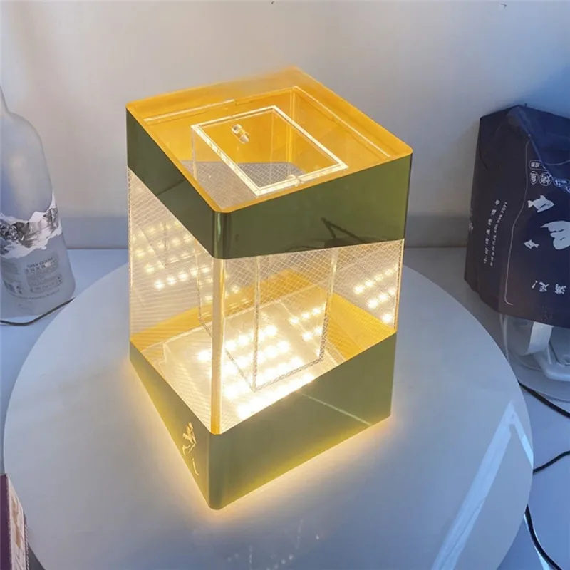 

Rectangle Ice Bucket With Purple Color For Night Club Bar