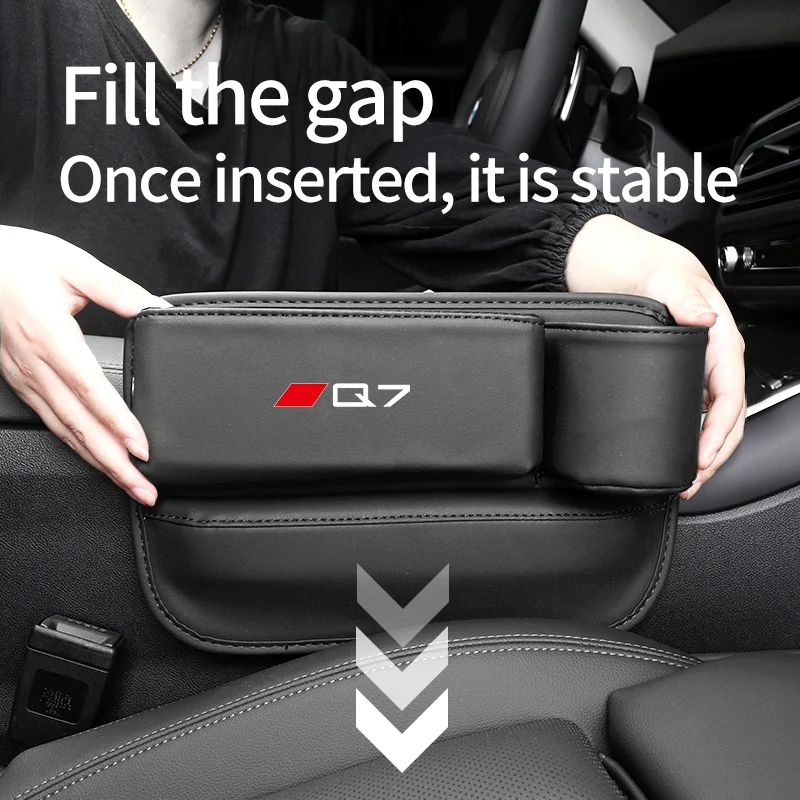 

Auto Seat Gap Storage Bag Drink Holder Crevice Organizer Box For Audi A1 A3 A4 A5 A6 A7 A8 Q2 Q3 Q5 Q7 Q8 Quattro S7 S8 S3 S4