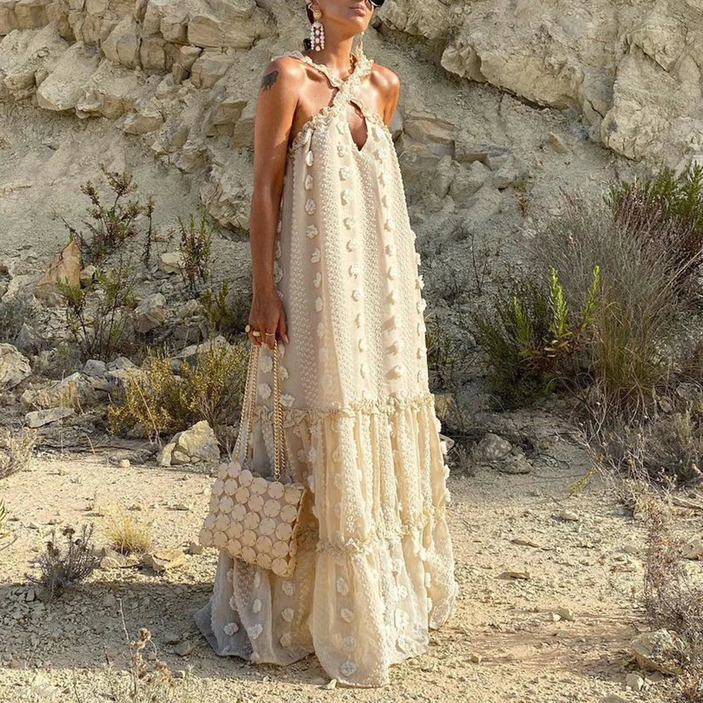 TWOTWINSTYLE однотонные свободные платья с 3D цветами для женщин лоскутное платье без