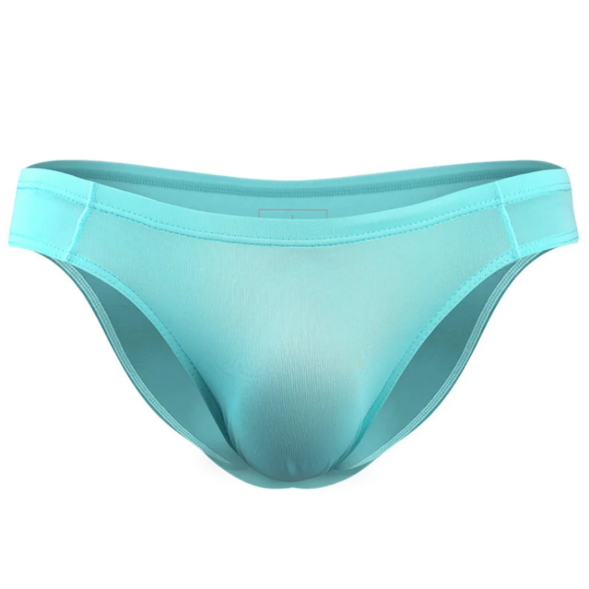 Men's panties men's briefs ice wire thin non-marking transparent sexy breathable one-piece bottoms top solid color sexy panties