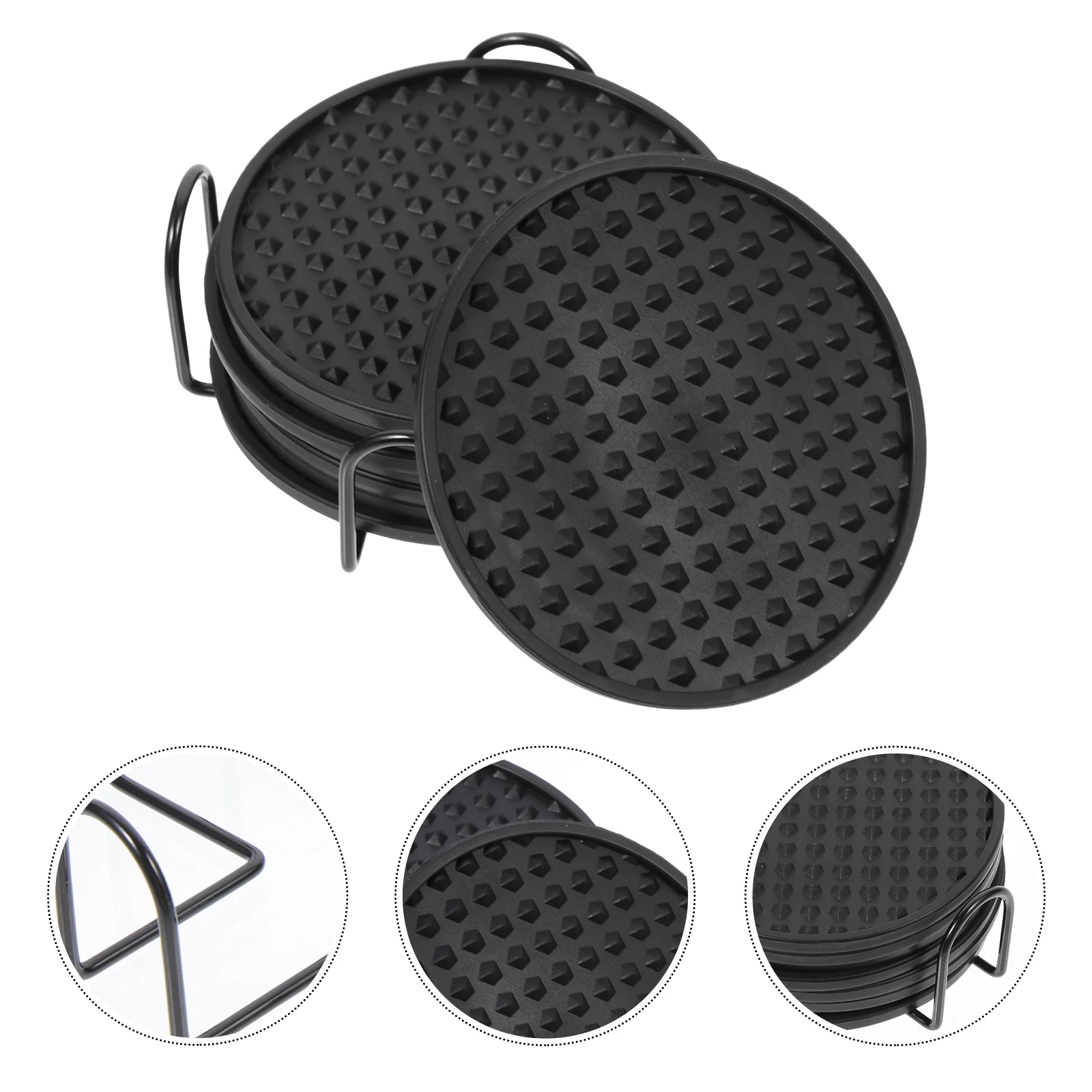 

1 Set Practical Home Round Anti-skid Bottle Mats Anti-skid Tumbler Pads for Cup Home Anti-slip Kitchen