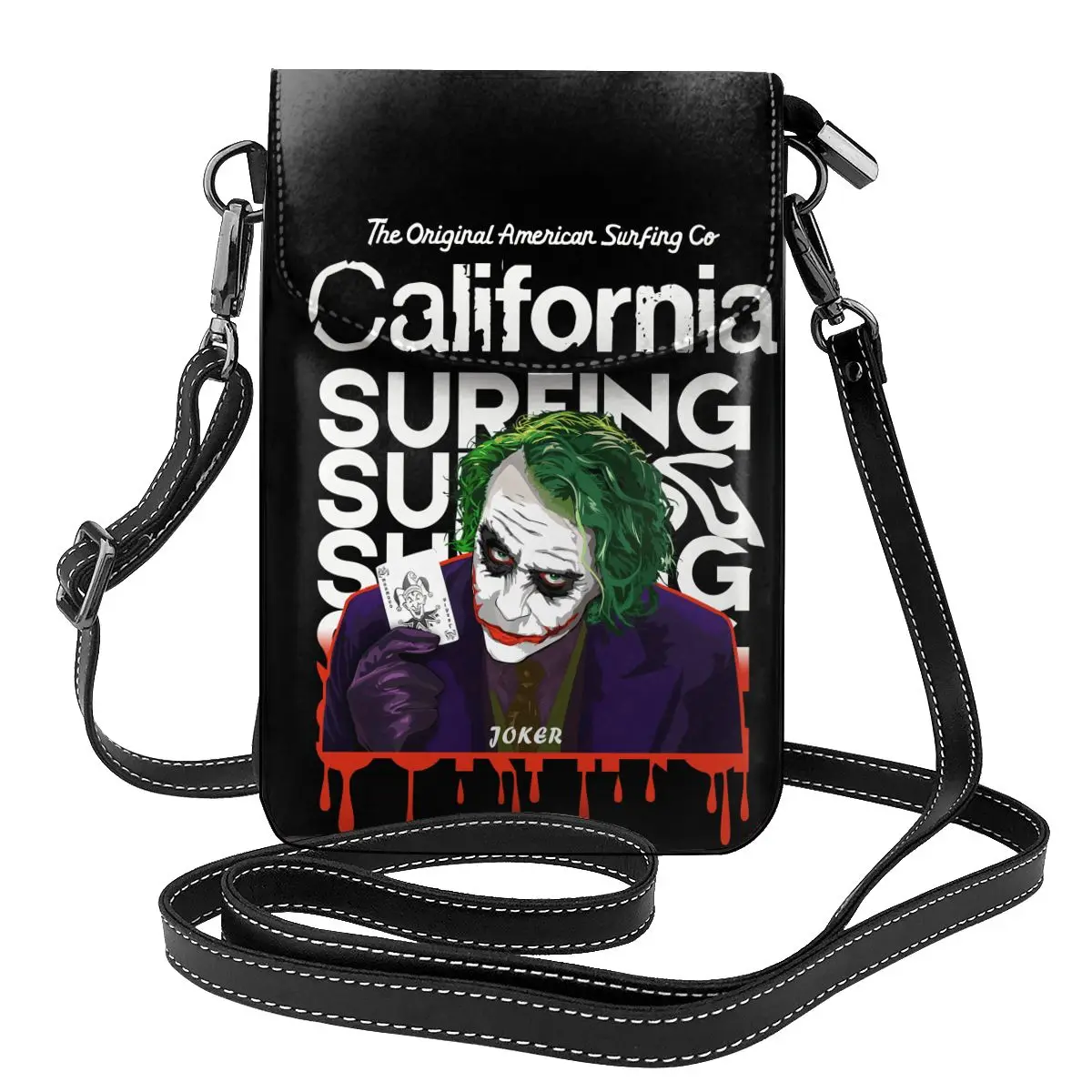 

Clown Shoulder Bag California Surfin Woman Gifts Women Bags Aesthetic Leather Outdoor Purse