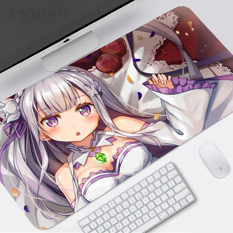 

Re:life in a Different World From Zero Mouse Pad Gaming XL New Mousepad XXL Desk Mats Office Carpet Anti Slip Mouse Mat Mice Pad