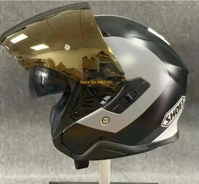 Новинка мотоциклетный шлем с открытым лицом Shoei J-круиз II адаптер цвет черный и