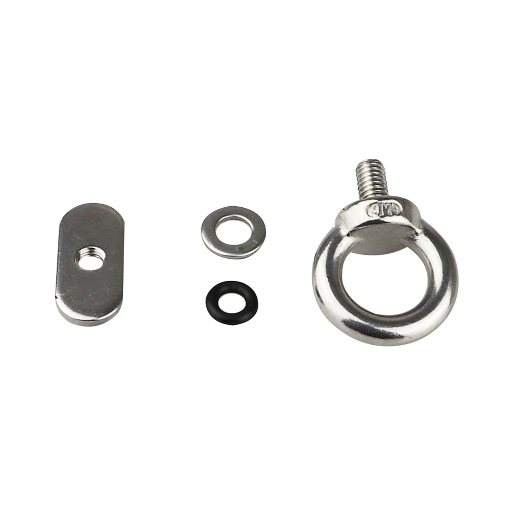 

Kayak Accessory Hold For Bungee Cord Set with 4 Stainless Steel Eyelets for Track Systems No More Drilling Holes