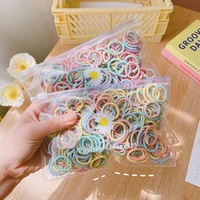 100pcsset girls candy color hair bands girl accessories elastic rubber band headwear for children kids ponytail holder bands
