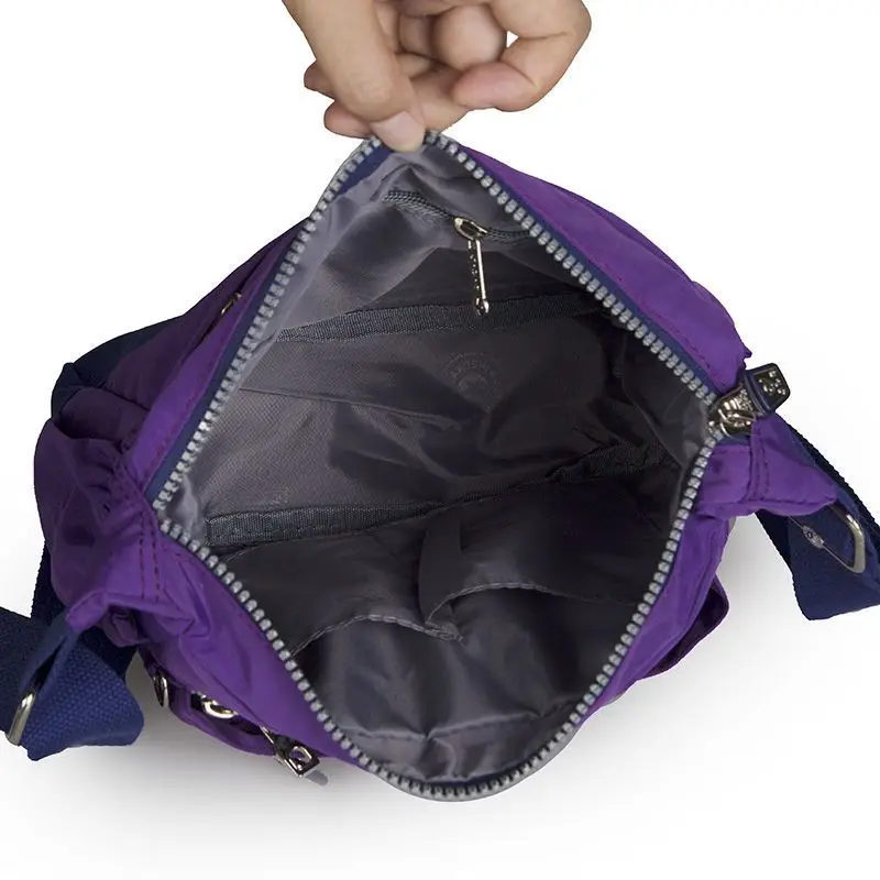 2023 New Fashion One Shoulder Crossbody Women Bag Colored Oxford Cloth Bag Waterproof Nylon Light Fashion Mom Travel Bag