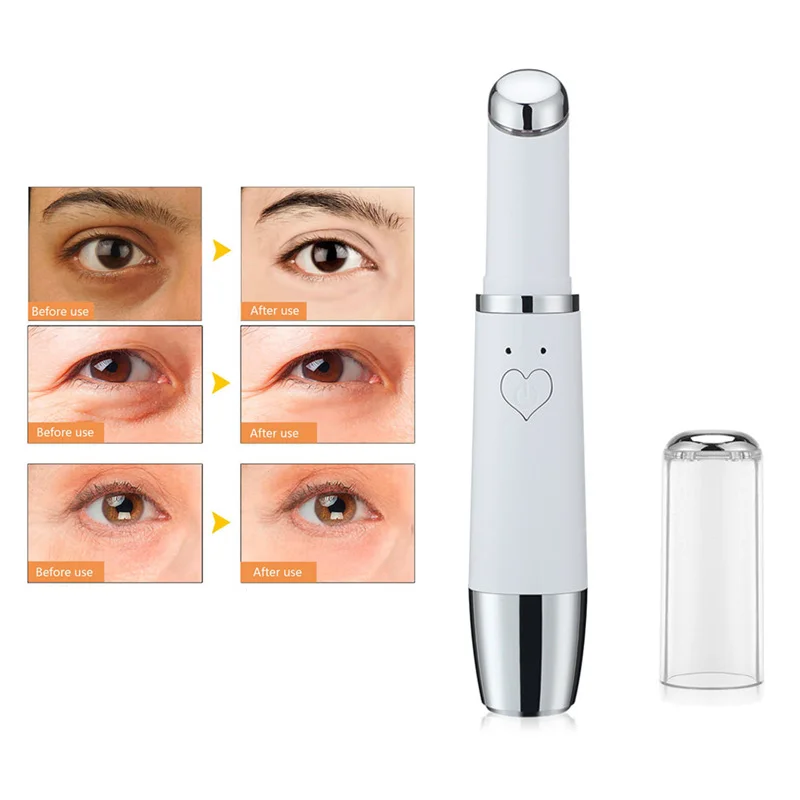 

Heating Therapy Ions Electric Vibration Eye Beauty Devices Mini Eye Massager Anti-Ageing Wrinkle Dark Circle Wrinkle Removal