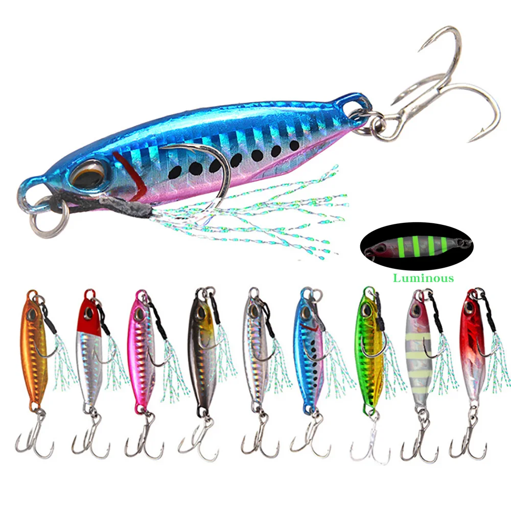 

Metal Cast Jig Spoon 15g 32g 50-60mm Fishing Pencil Lure Hook Sinking Drag Bass Artificial Bait Tackle Luminous Swimbait Pesca