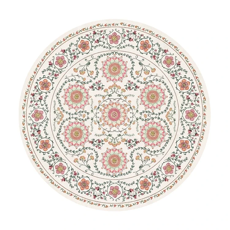 

Пушистый круглый ковёр для спальни Gulu Home