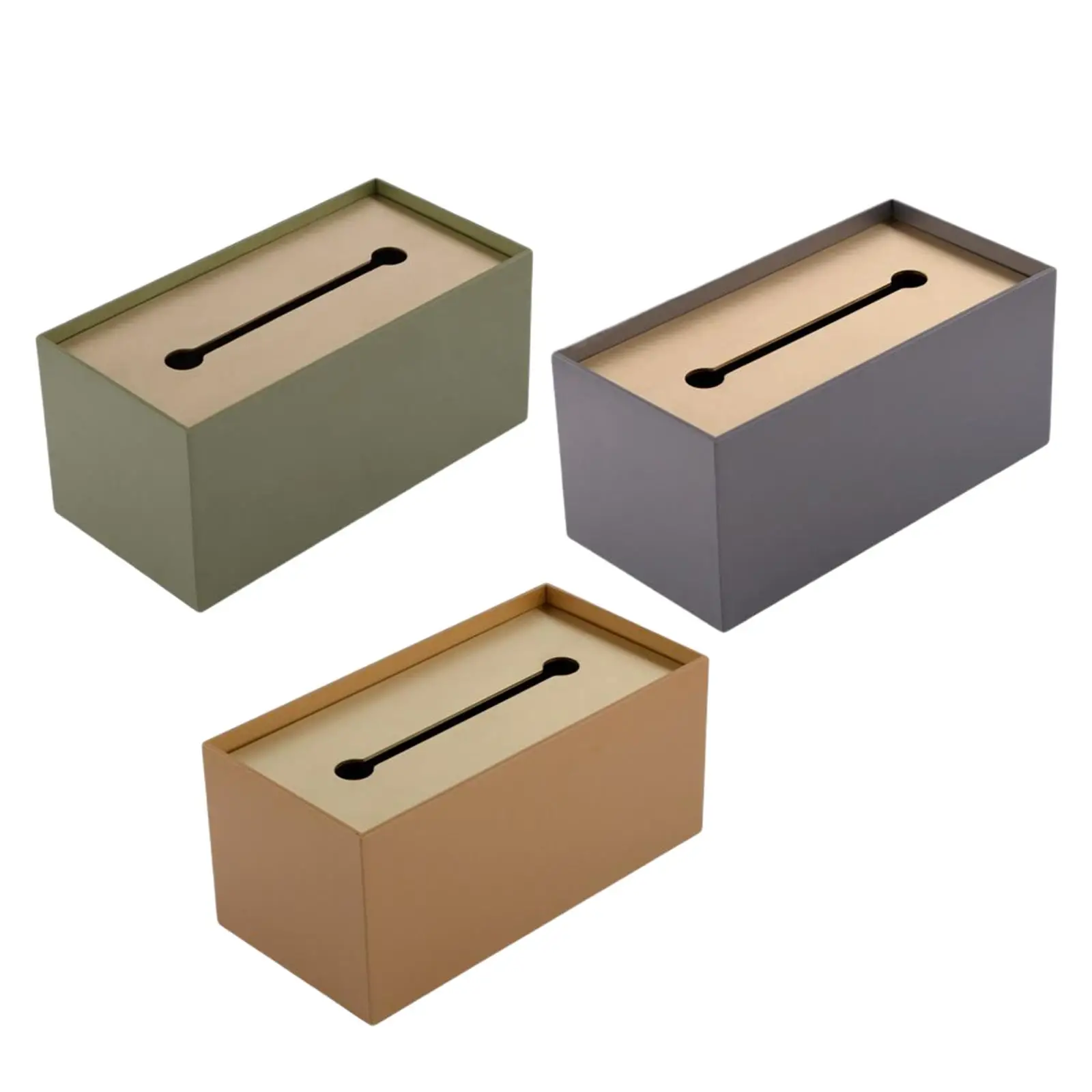 

Tissue Box Cover Napkin Holder Facial Tissue Dispenser for Home Night Stand Vanity