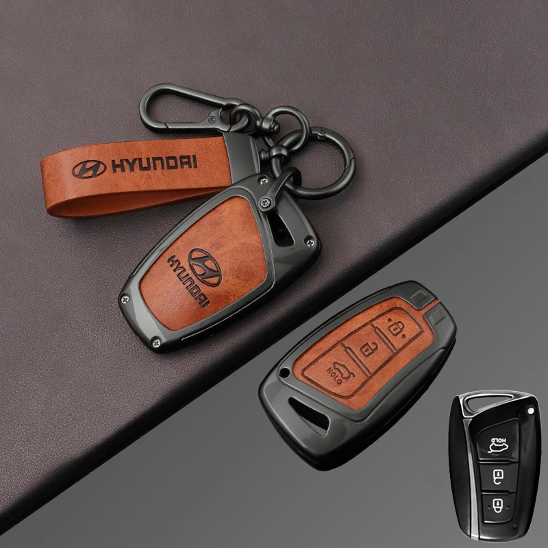 

Чехол для автомобильного ключа без ключа, чехол для ключа для Hyundai Grandeur HG Sedan Genesis G80 Santa Fe 3DM Grand SantaFe 2018 IX45 EQUUS Azera