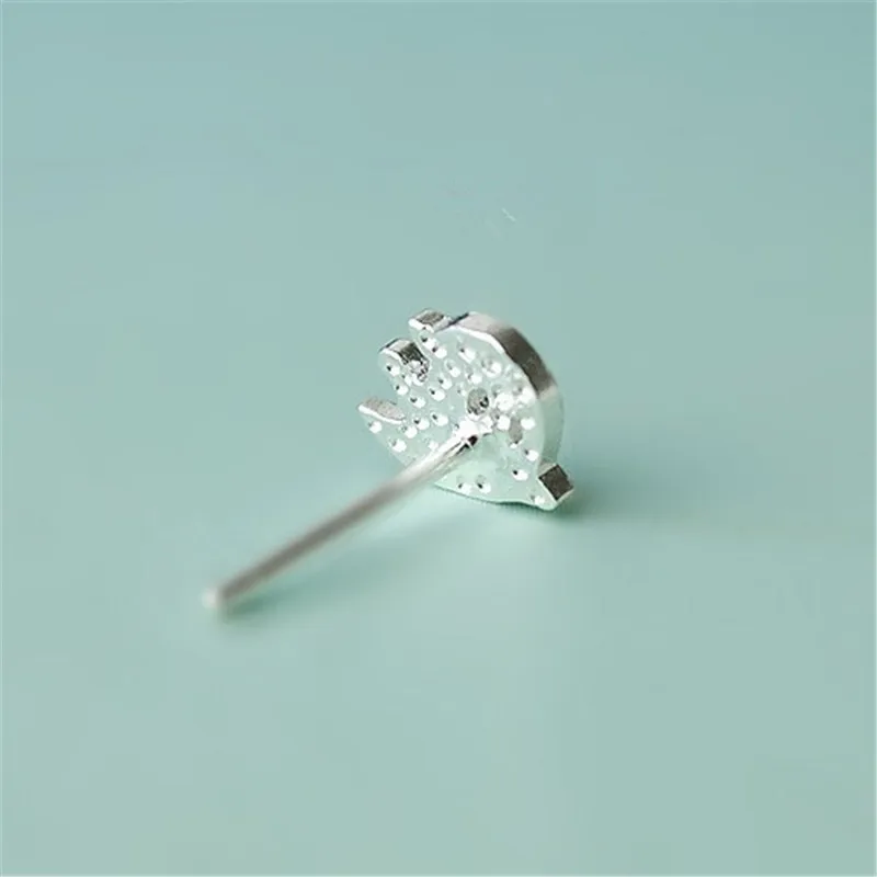 Модные посеребренные серьги-гвоздики в форме призрака для женщин и девушек