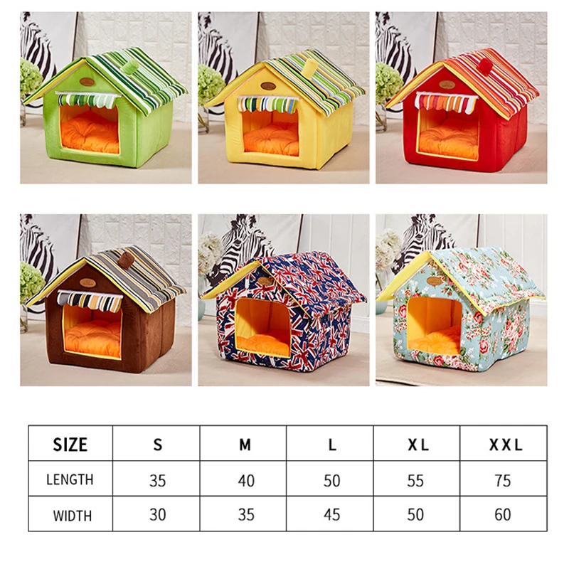 Лежанки для домашних животных складная мягкая кошачья гнездо съемный коврик